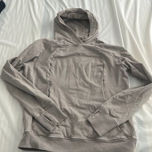 Gray/tan lululemon hoodie